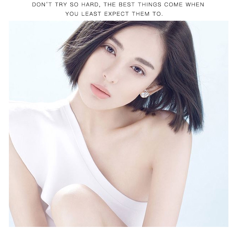 Bông tai mạ bạc 925 hình chim thiên nga đính đá sang trọng phong cách Hàn Quốc