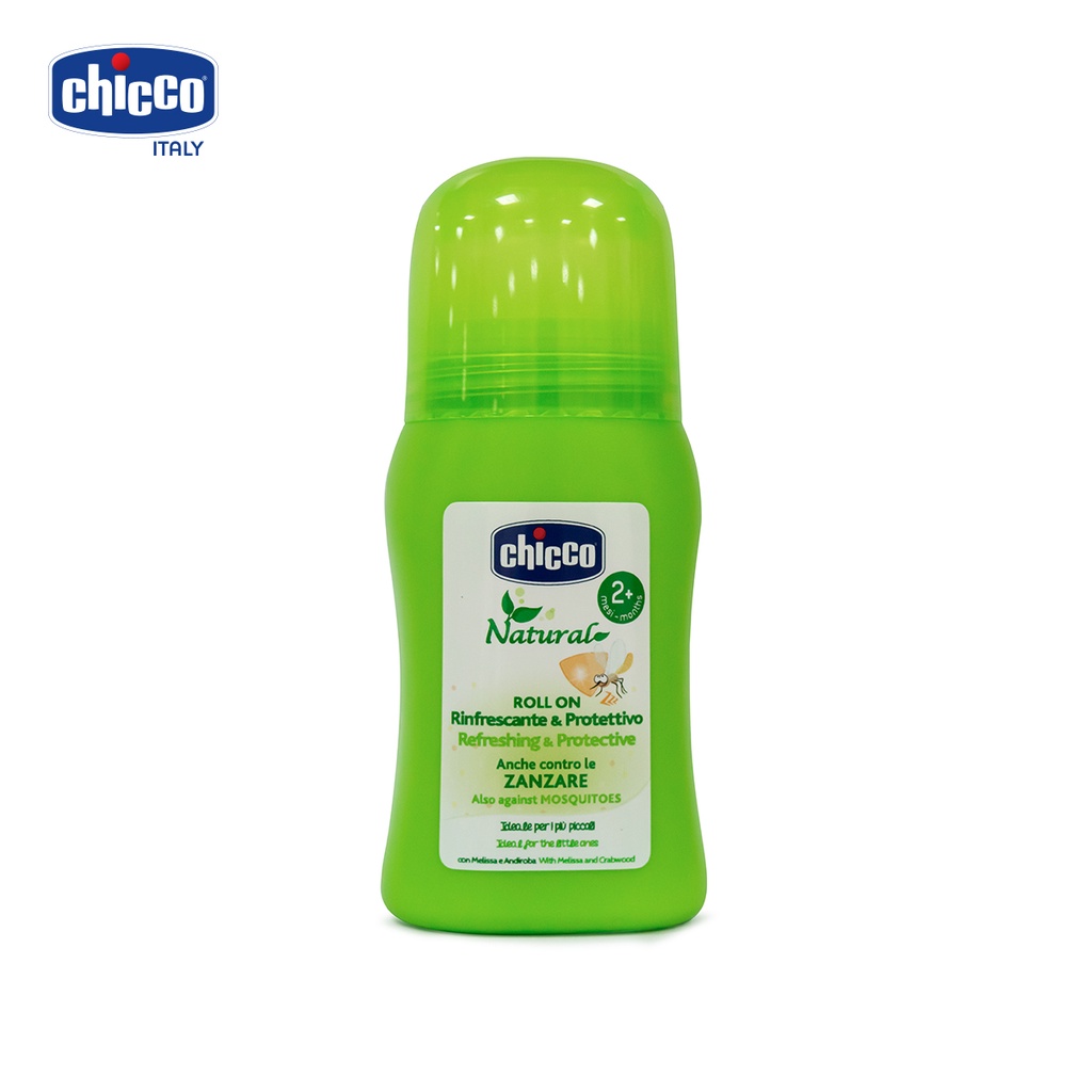 Lăn Đa Năng CHICCO Chiết Xuất Tía Tô Đất, Andiroba Giúp Chống Muỗi Và Dưỡng Da Cho Bé Lọ 60ml