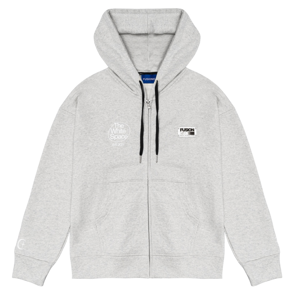 Áo khoác Hoodie Zip The White Space Fusionism / Nhiều Màu / Unisex Nam Nữ