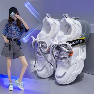 GIÀY THỂ THAO Ulzzang LƯỚI Đế Gót Màu 2 dây tag SUPROM - FREESHIP - 9901