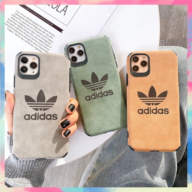 Ốp Lưng Da Lộn IP x ANDROID Họa Tiết Adidas-G126