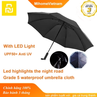 Ô gấp ngược 90Point, ô dù tự động tích hợp đèn LED ban đêm, Chống tia UV