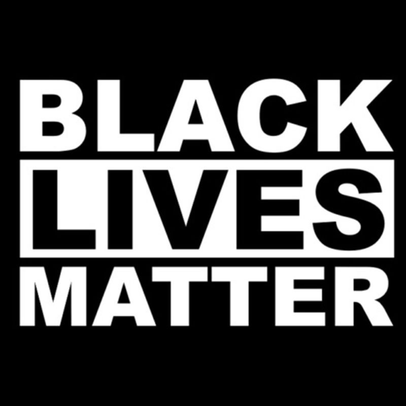 Đề Can Dán Trang Trí Xe Hơi / Xe Tải / Laptop Họa Tiết Chữ Black Lives Matter Màu Đen Phản Quang Cá Tính
