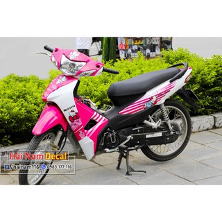 Tem Trùm Wave A Hồng Trắng Mèo Hello Kitty