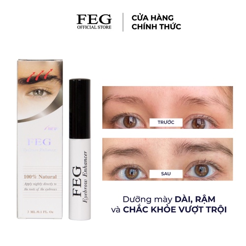 Serum Dưỡng Mày FEG - Nuôi Dưỡng Lông Mày Dài, Dày, Chắc Khỏe Sau 14 Ngày (3ml)