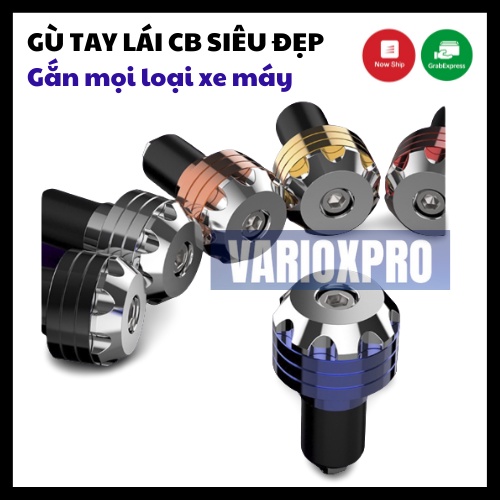 Bộ 2 gù tay lái CNC INOX 304 CB cho xe máy (mọi loại xe)