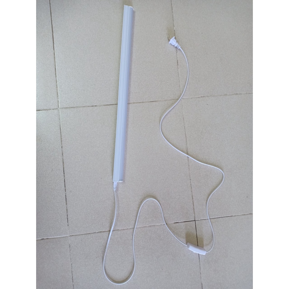 Dây nguồn 3 chấu dùng cho đèn tuýp led T5 hàng có công tắc bật tắt dây dài 1m8 dễ dàng sử dụng điện 220V