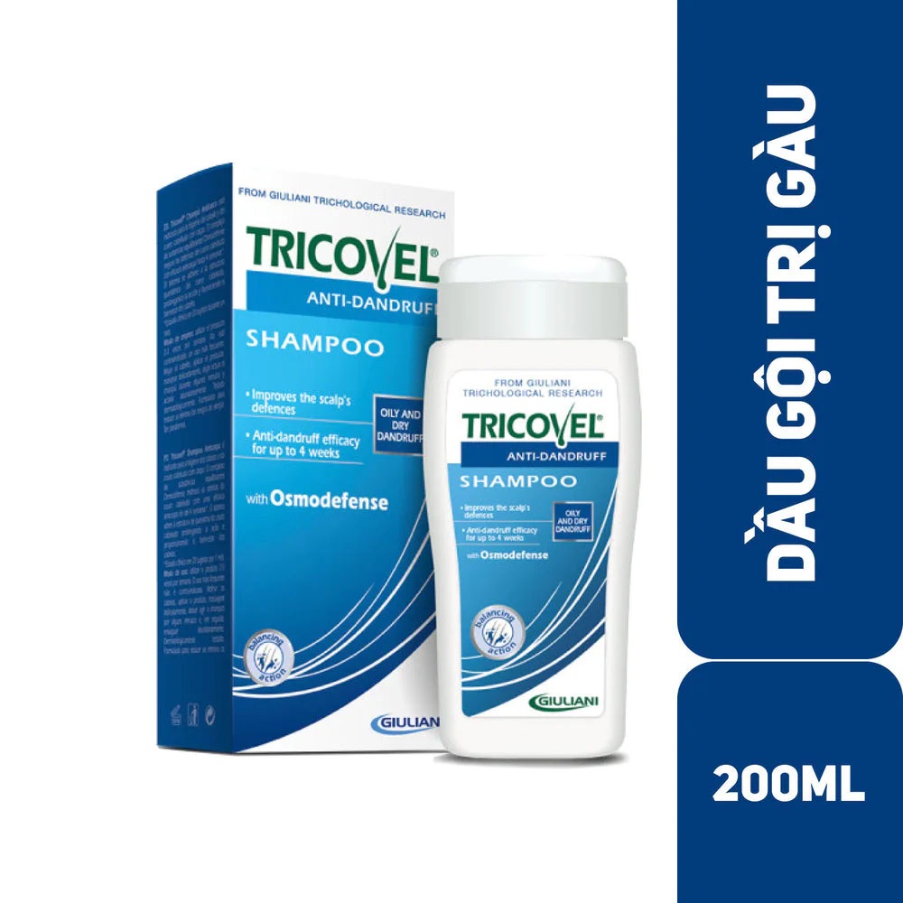 Dầu Gội Tricovel Ngăn Ngừa Gàu Anti-Dandruff 200ml