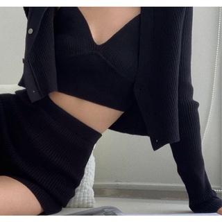 Quần Short Biker - Dáng ngắn Thun gân
