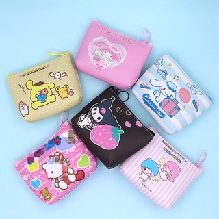 Hoạt Hình Ví Đựng Tiền Xu sanrio sh078 Bằng Da pu In Họa Tiết Hoạt Họa Đáng Yêu
