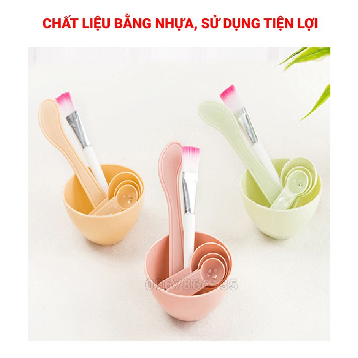 BỘ DỤNG CỤ ĐẮP MẶT NẠ/ BỘ BÁT TRỘN MẶT NẠ/ DỤNG CỤ LÀM MẶT NẠ