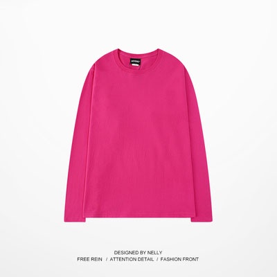 Áo thun trơn Nelly dài tay 100% cotton basic