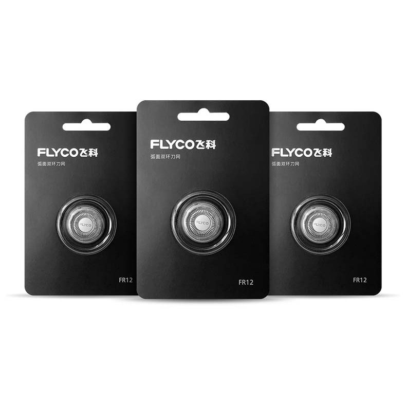 Lưỡi máy cạo râu Flyco Fr12 - Lưỡi đa kép, cạo sát chân, tự mài dùng cho mã Fs901, 903
