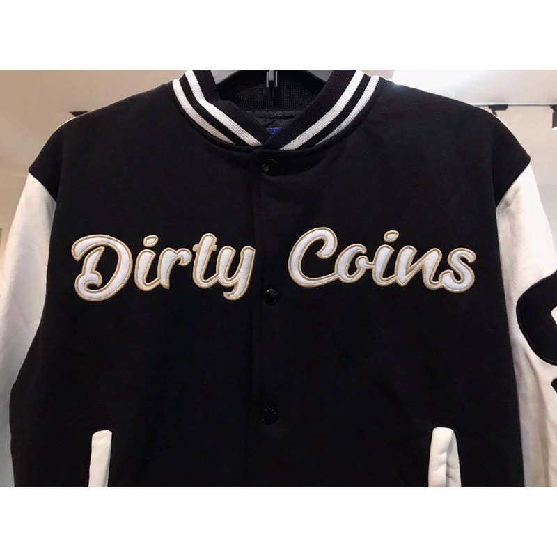 Áo khoác Dirty coins Varsity Jacket new 100%