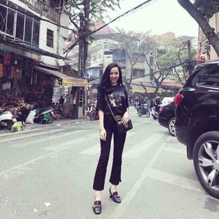 Quần bò ống loe