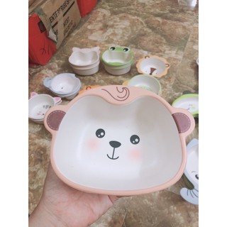 Bát ăn dặm lúa mạch hình thú