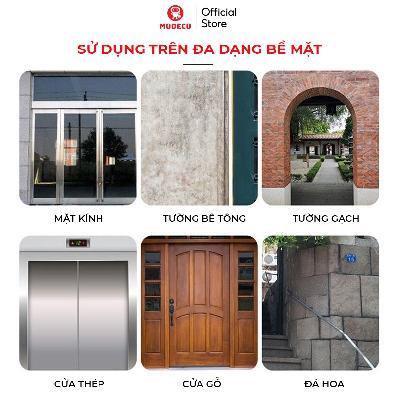 Keo Dán Dạng Xịt Đa Năng Thần Thánh Modeco - Không Để Lại Vết Keo - Dán Xốp Tường, Giấy, Áp Phích, Tờ Rơi, Chữ Hỷ, Decal