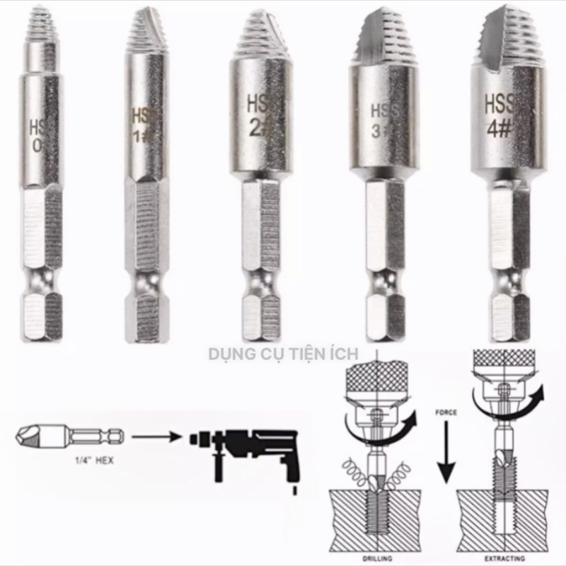 Dụng cụ tháo vít bị hư