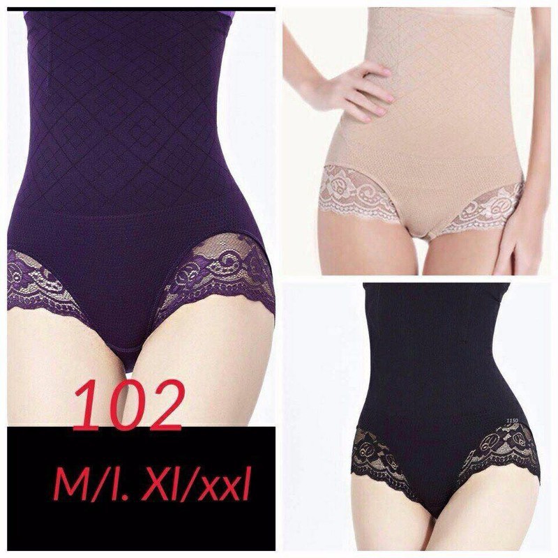 Quần Gen Bụng Cạp Cao Chống Cuộn Loại 1 có viền ren