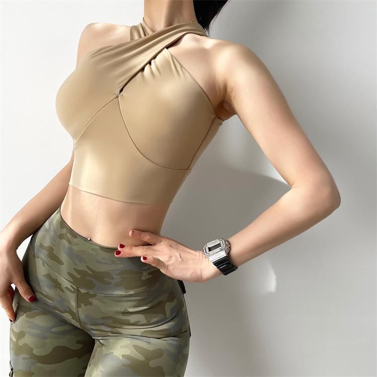 Áo lót Anran hai dây thể thao có đệm ngực chống sốc hỗ trợ ngực phong cách quyến rũ cho nữ - Hàng nhập khẩu