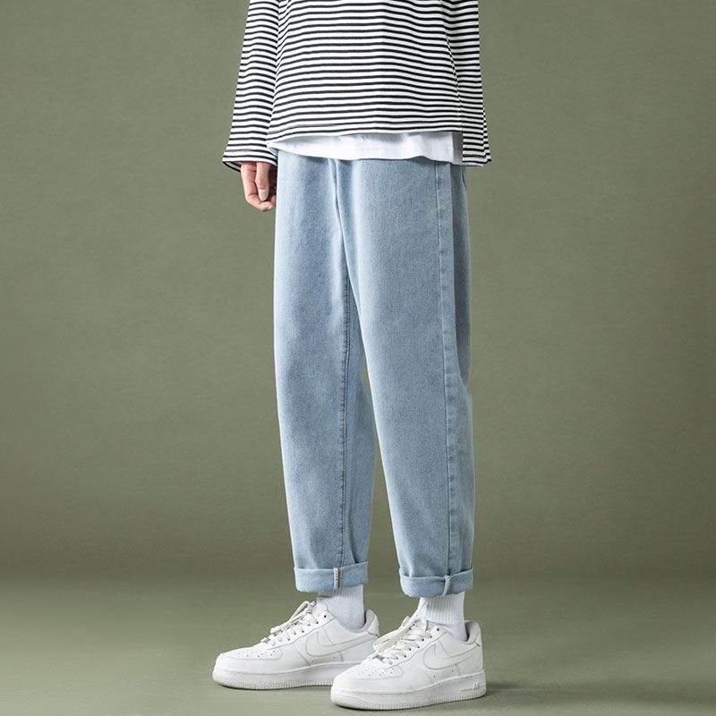 Quần jean baggy nam, quan jeans bò ống suông rộng co giãn 4 chiều Ulzzang thời trang Ikemen - JBG01 | BigBuy360 - bigbuy360.vn