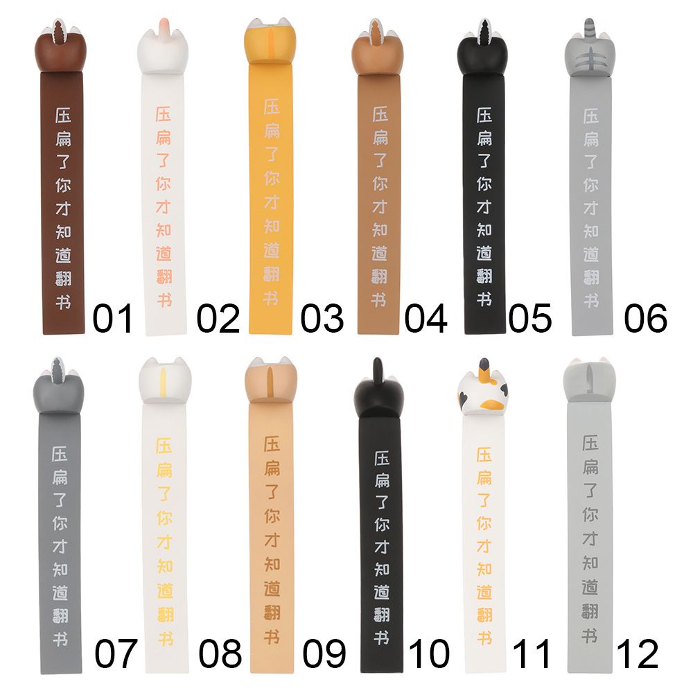 KUNHEV Thẻ đánh dấu trang sách hình động vật hoạt hình ngộ nghĩnh diy