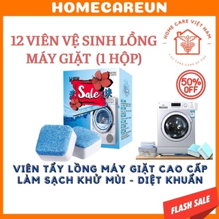 Hộp 12 Viên Vệ Sinh Tẩy Lồng Xoáy Cực Mạnh Tẩy Sạch Chất Cặn Bả, Khử Mùi , Diệt Khuẩn Hiệu Quả