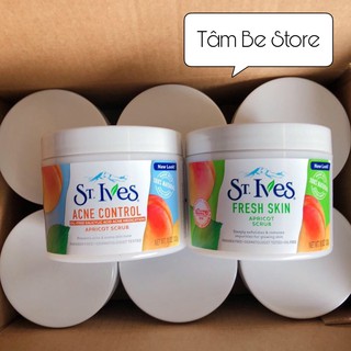 Tẩy Da Chết Body ST Ives Apricot Scrub hương Đào / Mơ Hũ  283g USA