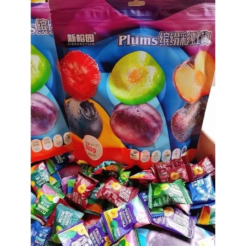 [Mã 154FMCGSALE giảm 8% đơn 500K] Ô mai mận plums gói 500g mix sẵn nhiều vị