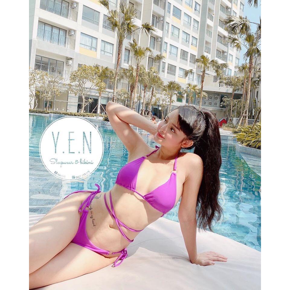 Bikini tắm biển hai mảnh đan dây sexy - Hàng có sẵn kèm video