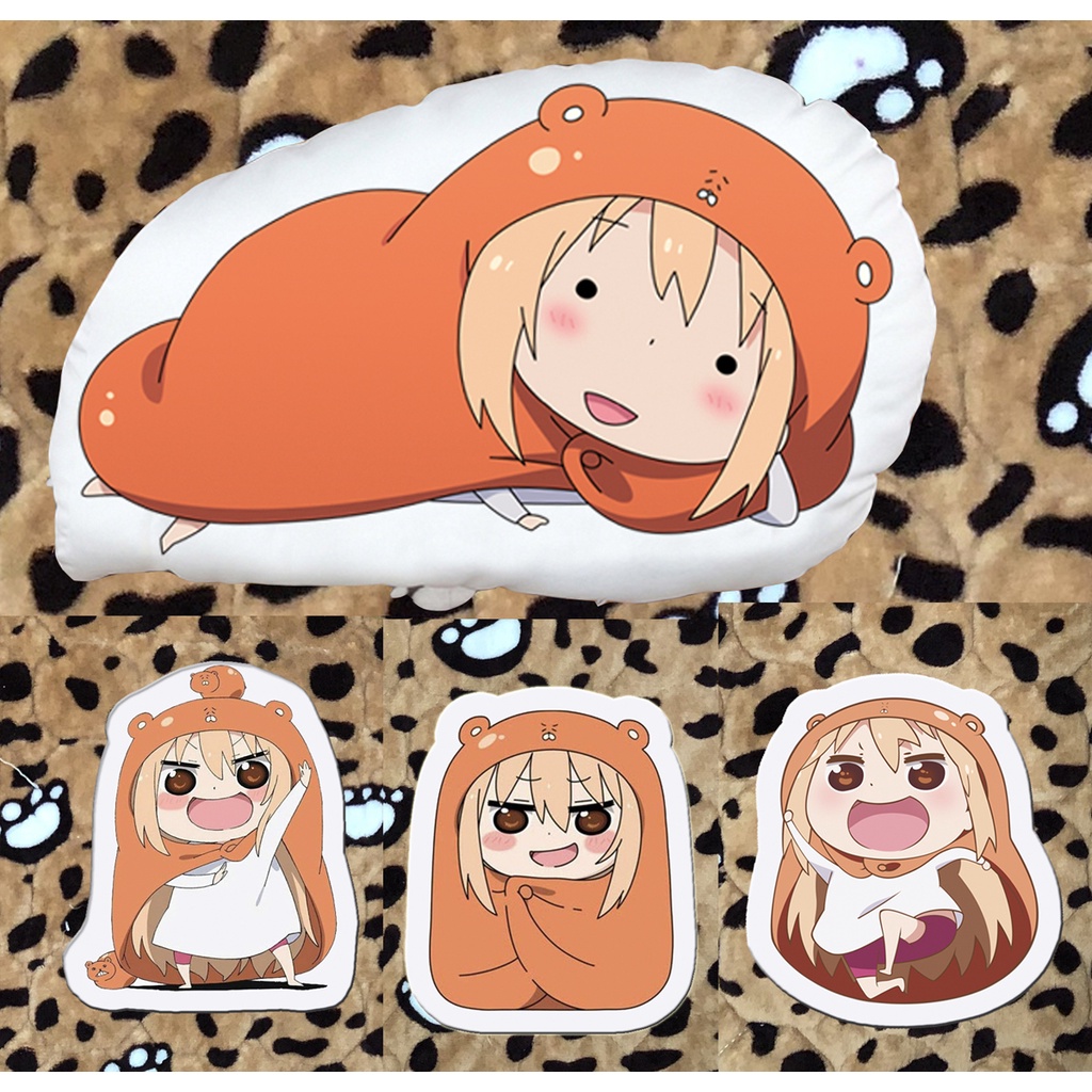 Gối ôm gối ngủ in 2 mặt chibi himouto umaru chan