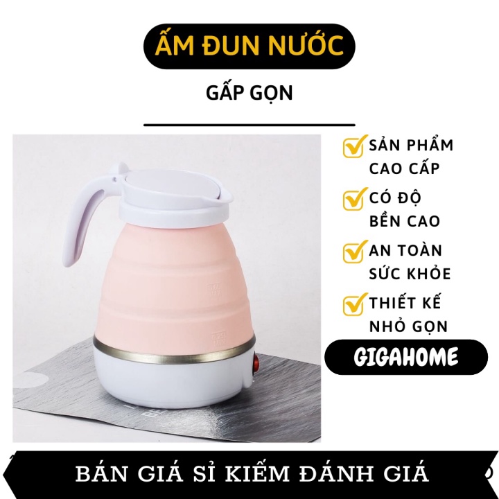 Ấm Đun Nước Mini GIGAHOME Nồi Nấu Nước Siêu Tóc Có Thể Gấp Gọn Tiện Lợi Cho Du Lịch 9779