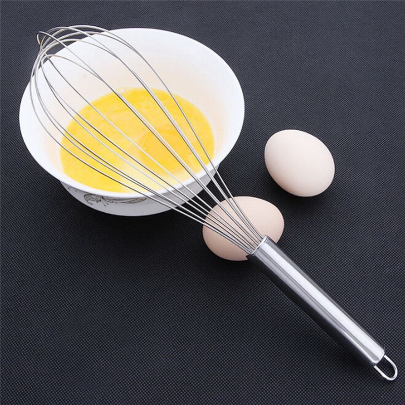 Cây Đánh Trứng Bằng Thép Không Gỉ 8 / 10 / 12 Inch Tiện Dụng