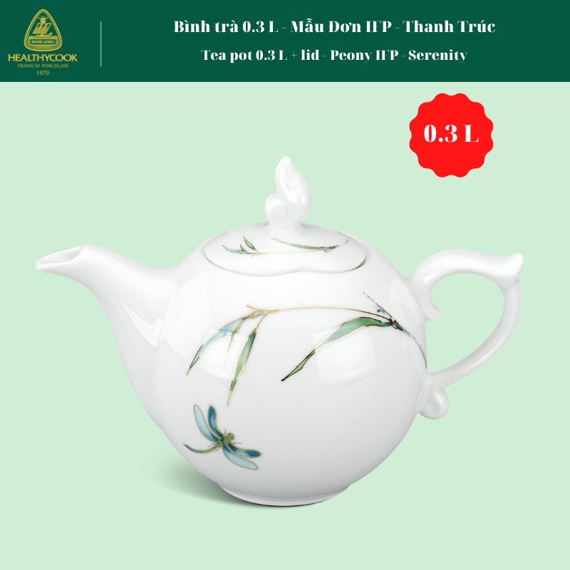 Bình trà 0.3 L - Mẫu Đơn IFP - Thanh Trúc