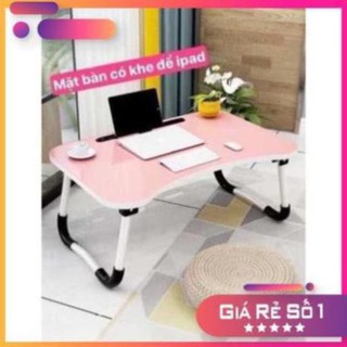 Bàn gỗ mini gấp gọn có khe để ipad ( hàng loại 1 )