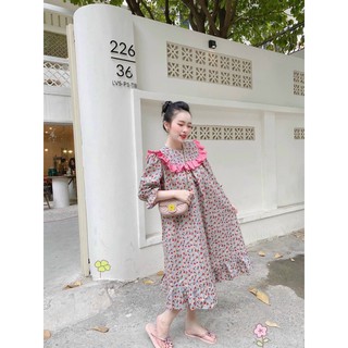 ĐẦM BABYDOLL HOA CỔ BÈO