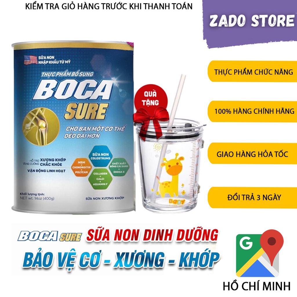 SỮA BOCA SURE ⚡TẶNG LY THỦY TINH⚡ Hỗ Trợ Xương Khớp ALIFACO sữa non nhập khẩu từ Mỹ _MINH QUÂN4