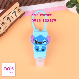 Chai nhựa rỗng kèm bọc silicone có móc treo dùng để chiết / đựng nước rửa tay silicon - LINK 1