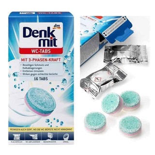 Viên tẩy bồn cầu wc tabs denkmit
