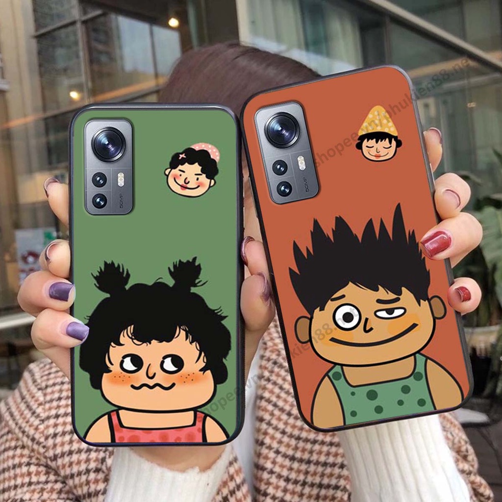 Ốp lưng Xiaomi 12 / Xiaomi 12 Pro ốp điện thoại LineBear, bé tóc xù, hoa siêu đẹp