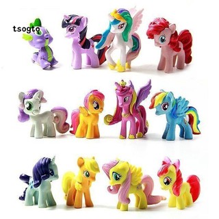 Set 12 Mô Hình Ngựa Pony Trang Trí