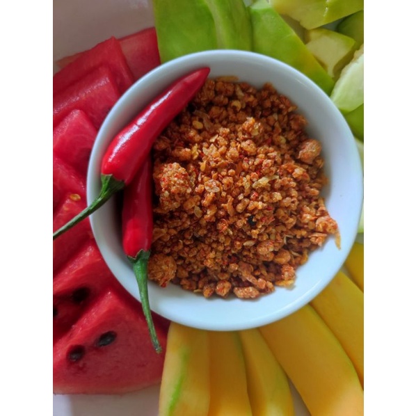 Muối tôm hạt to nhà làm,đậm vị tôm bao ngon hủ 500g