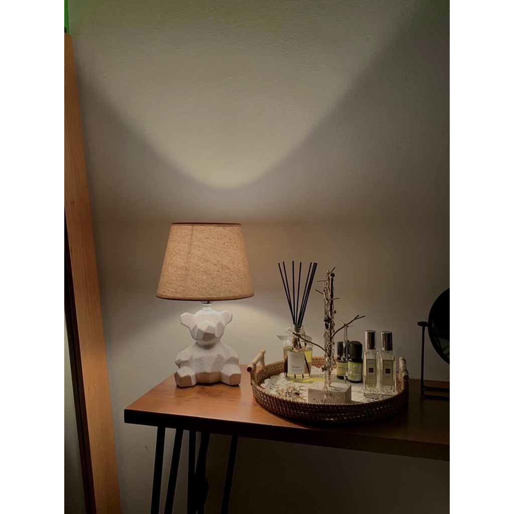 [Mã SKAMNLT7 giảm 10K đơn 0Đ] Đèn ngủ để bàn đèn trang trí hình gấu dễ thương vintage DS-TL9651