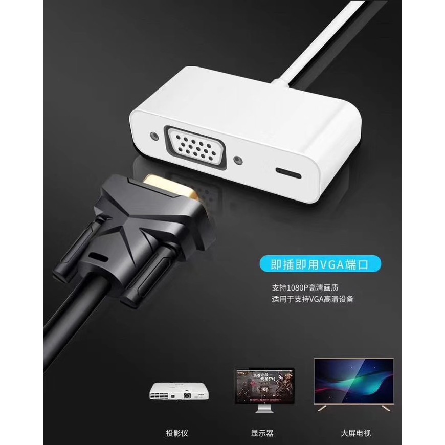 Đầu Chuyển Đổi Cổng Lightning Sang Vga Cho Apple