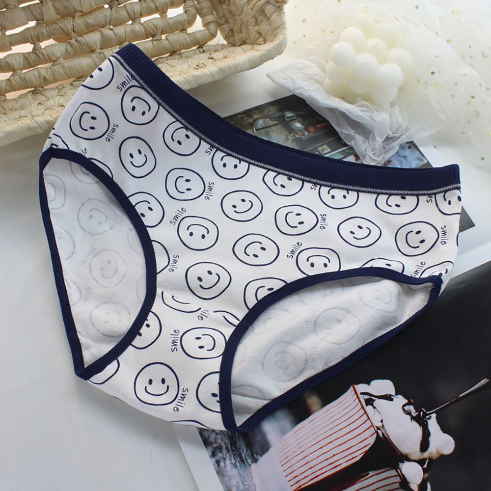 Quần lót nữ họa tiết mặt cười dễ thương