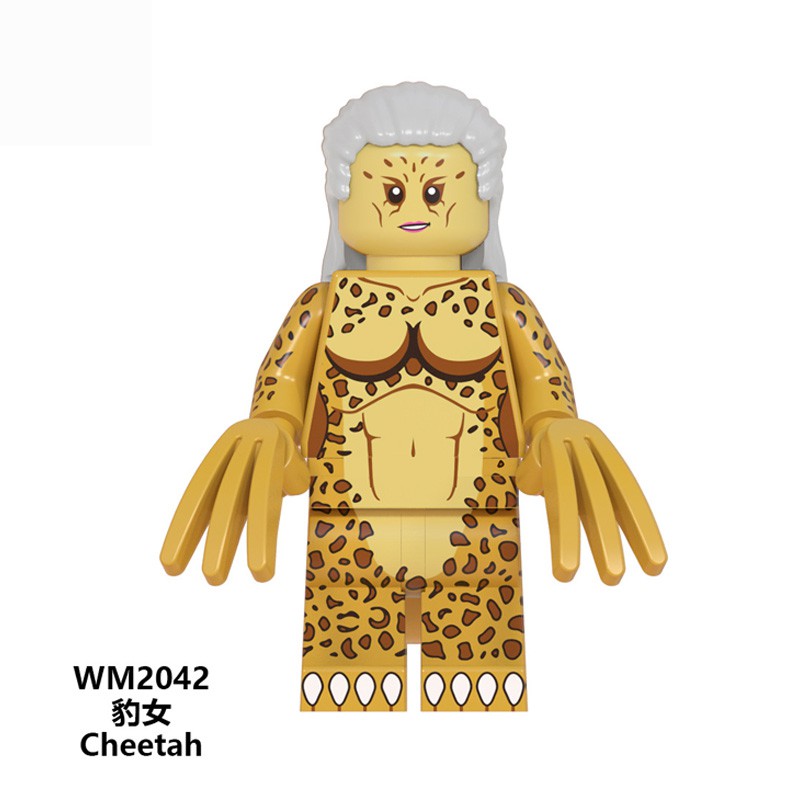 Mô hình lắp ráp nhân vật Woder Woman/Lego/Công chúa Diana/Cheetah/Barbara Minerva/Steve Trevor dành cho trẻ em WM6100