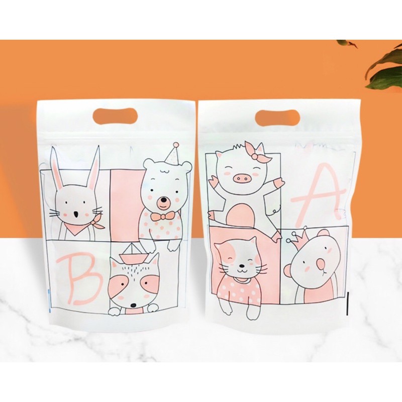 Túi zip đựng bánh cookie, kẹo, mứt AB - 10 cái (2440)