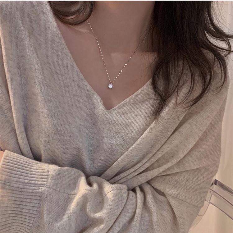 Vòng cổ Đính Kim Cương Giả Cao Cấp Thời Trang Dành Cho Nữ