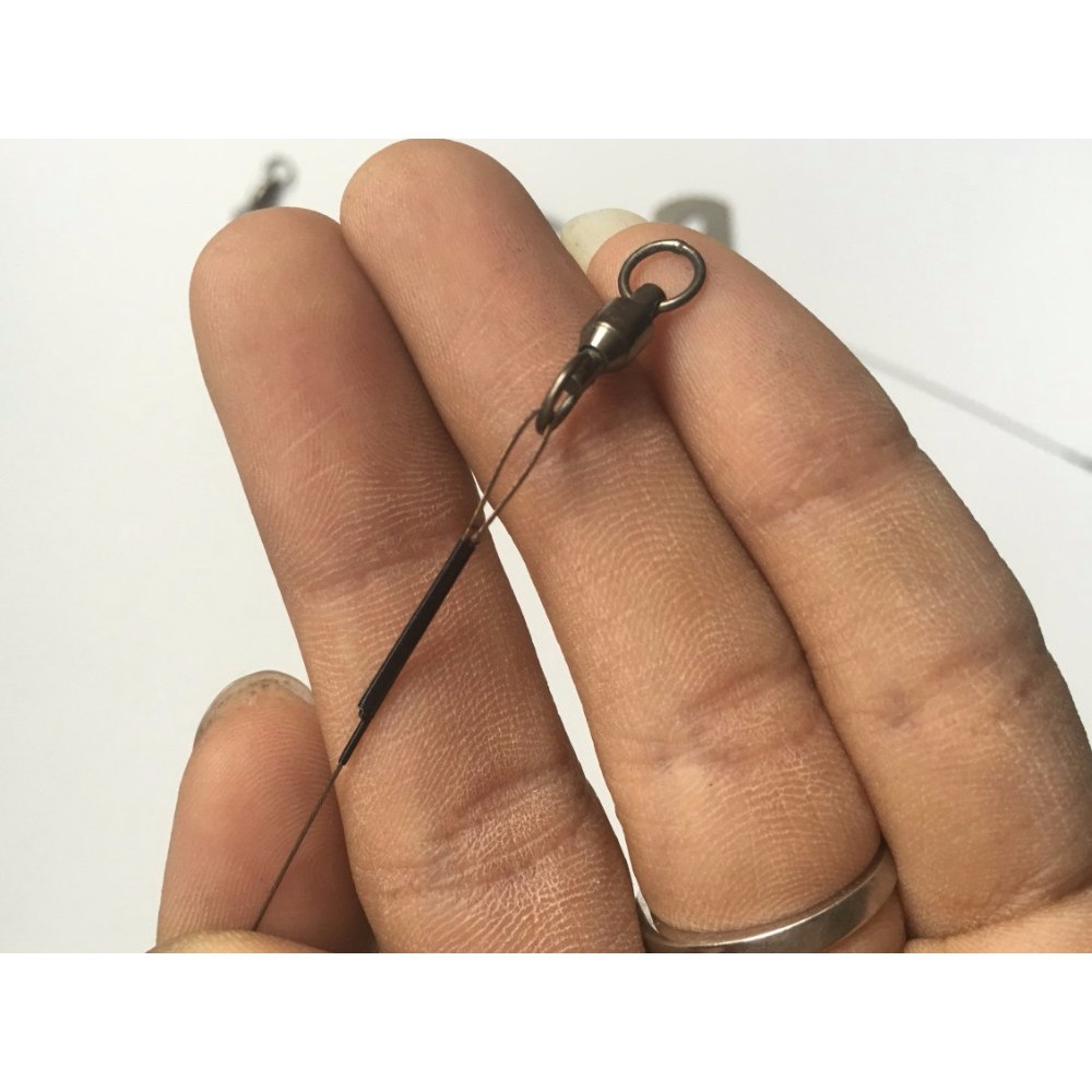 Set 3 Mồi Giả Nhử Cá 8 &quot;27lb Bằng Kim Loại Gắn Kèm Móc Câu