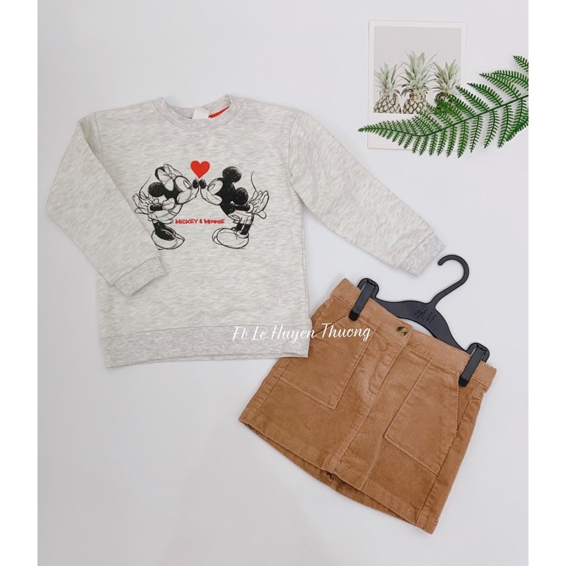 Áo nỉ mickey Hm authentic